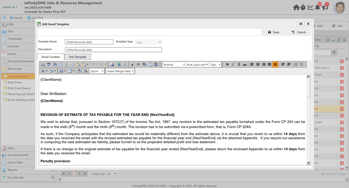 Bulk Emails Screenshot 2